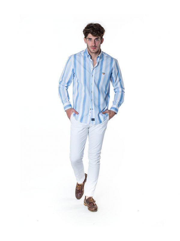 CAMISA CUELLO BOTON POPELIN spagnolo