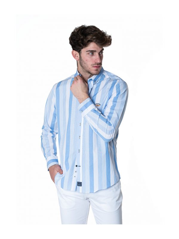 CAMISA CUELLO BOTON POPELIN spagnolo