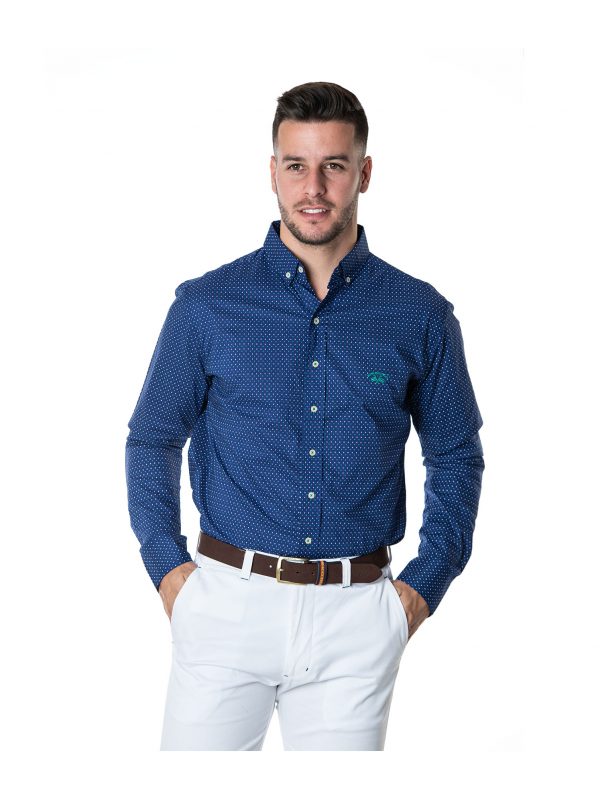 CAMISA C/BOTON SMART POP. ESTAMP. SPAGNOLO 1644 001113